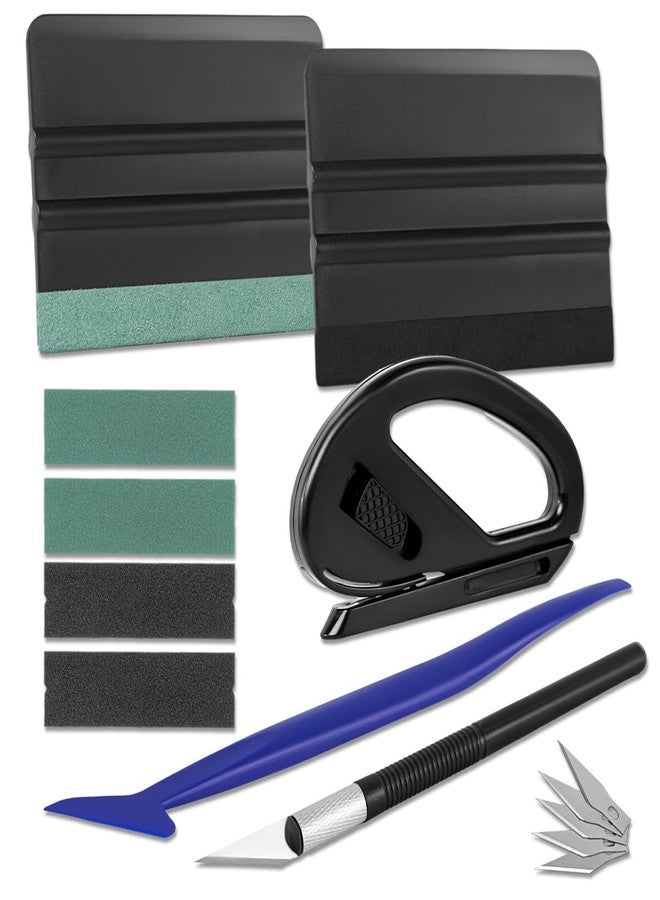 STHIRA® 8Pcs Car Window Tint Tool Kit Paint Protection Film Application Squeegee Tool Kit Car Window Tint Squeegee Tool Set Utility Cutter Protective Film Installing Tool for Car - Image 1